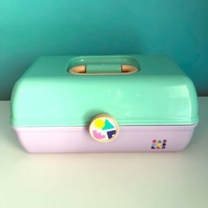 Teal & Purple Large Caboodles Cosmetic Case
